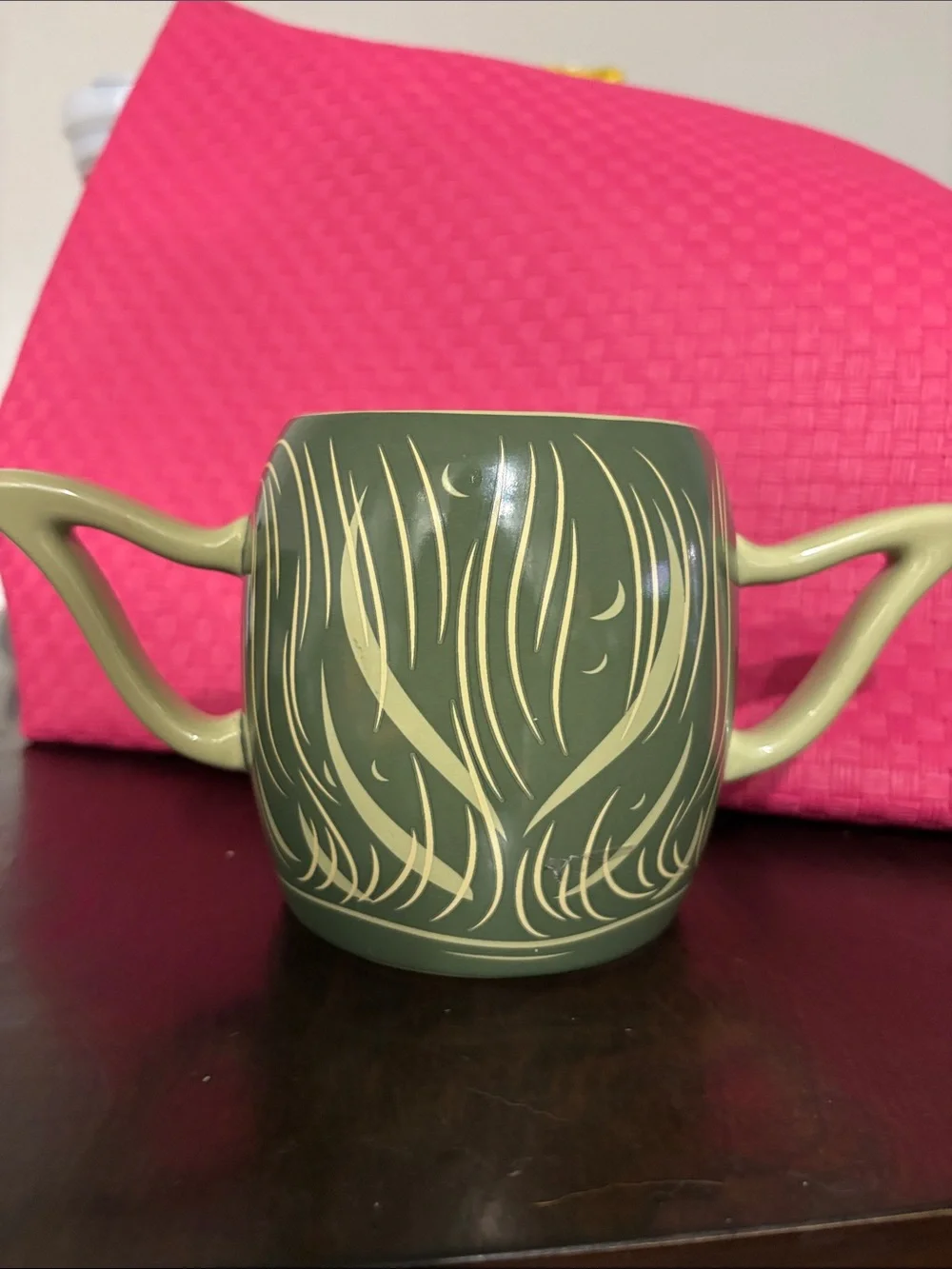 Disney Star Wars Ceramic Dish in Olive Green and Cream Rim